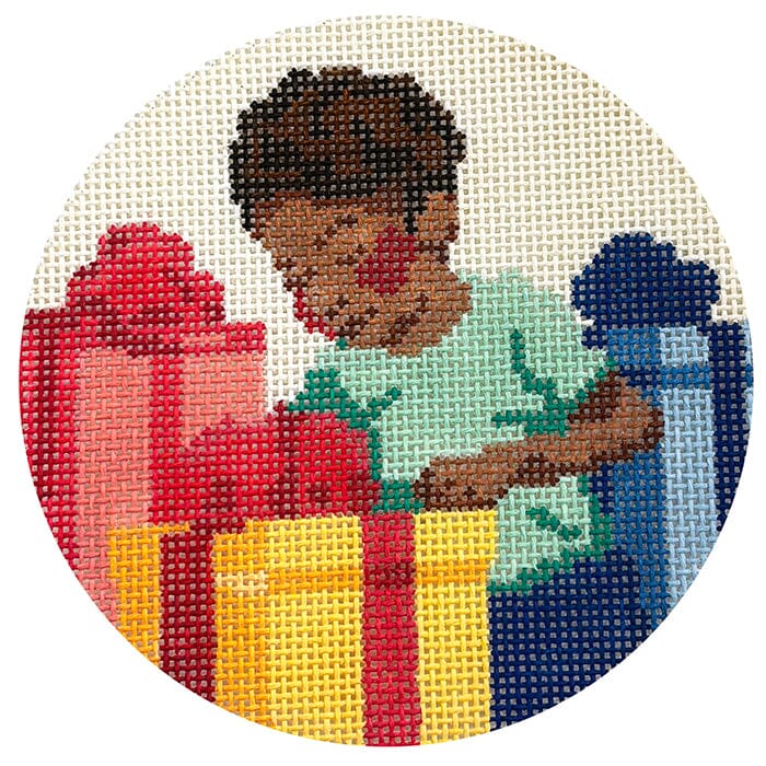 Boy with Presents - Ornament