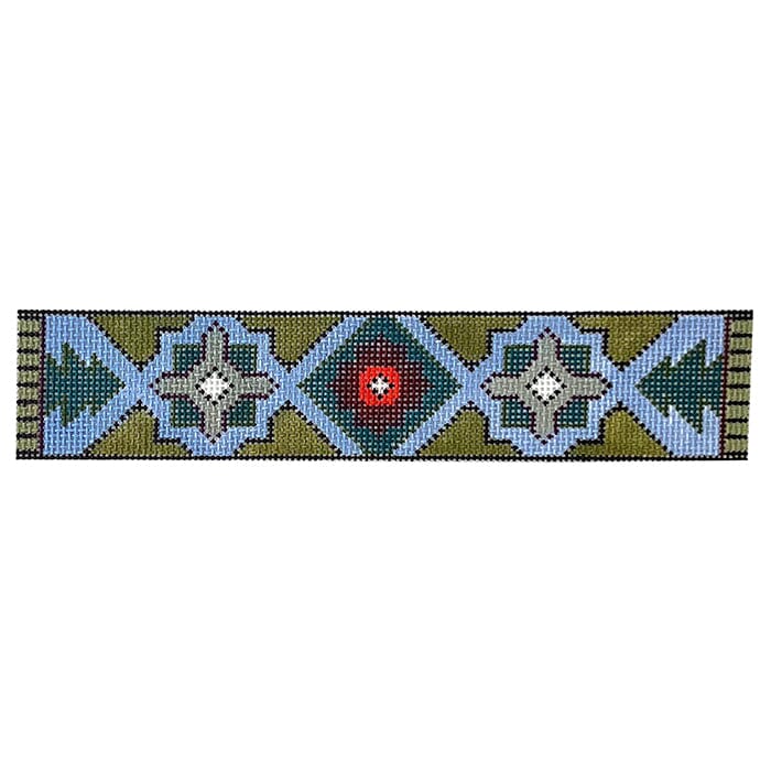 Bracelet - Blue & Green Geometric