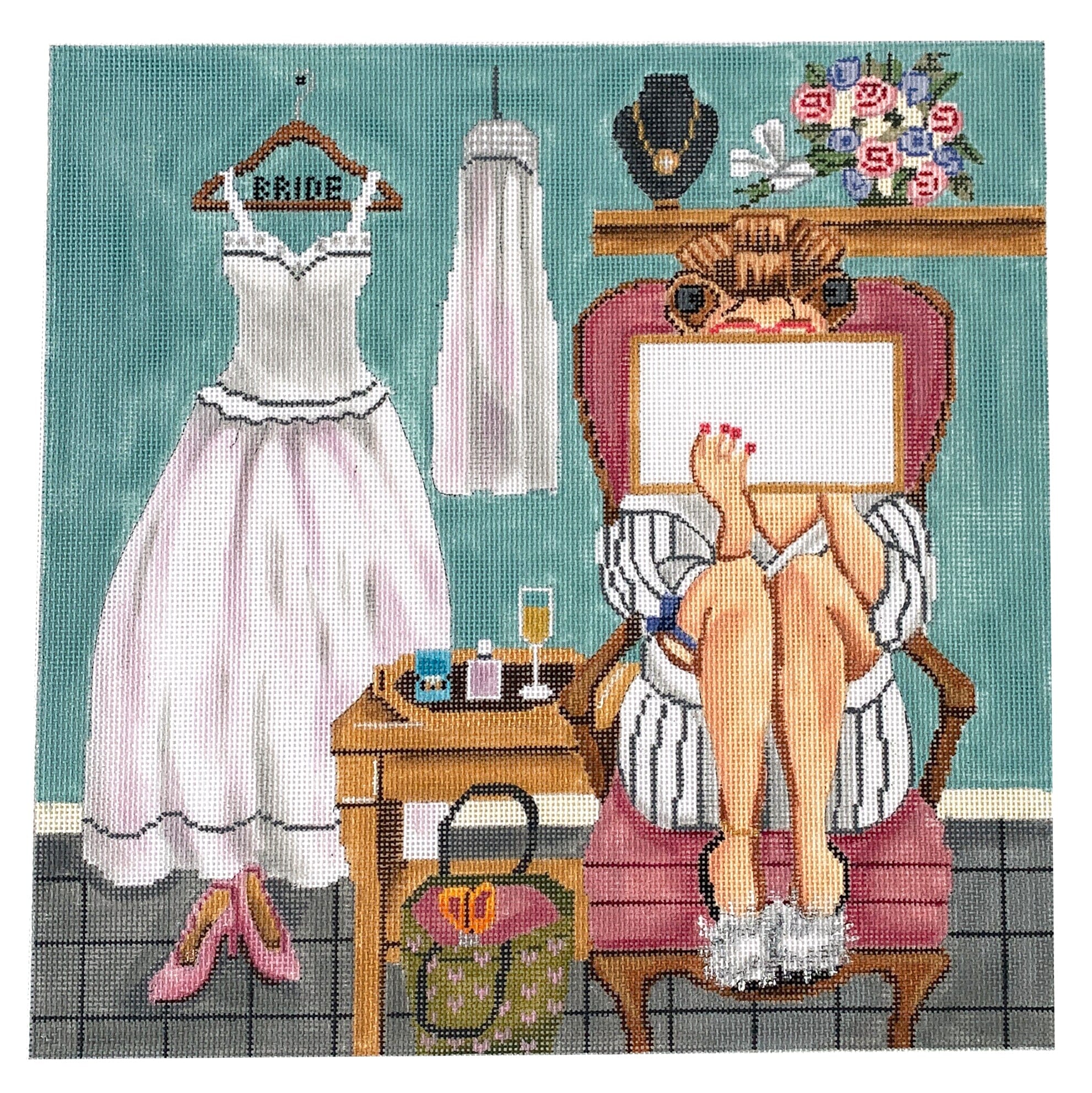 Bride Stitching Girl