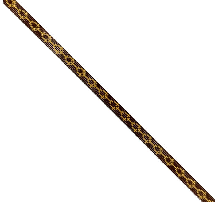 Brown and Gold Links Double Wrap Bracelet