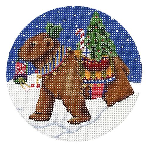 Brown Bear Bearing Gifts Ornament