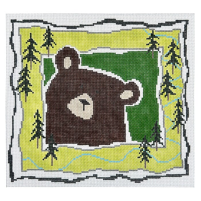 Brown Bear & Trees
