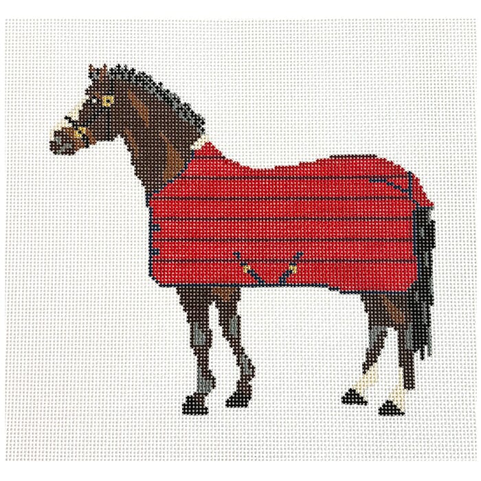 Brown Horse / Red Blanket