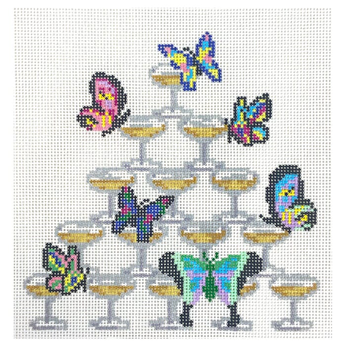 Butterfly Champagne Tower - Château Gone Wild