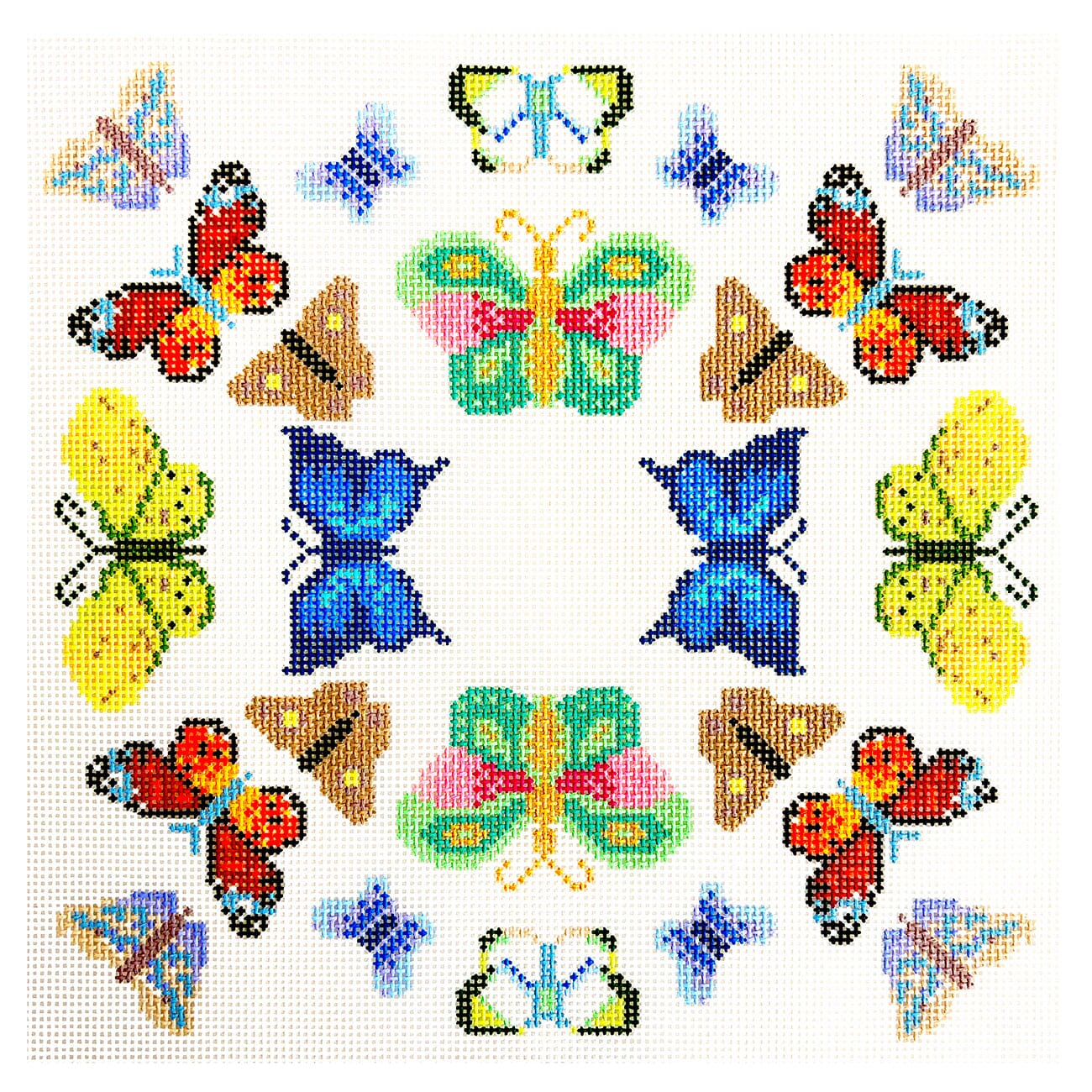 Butterfly Mandala 10x10