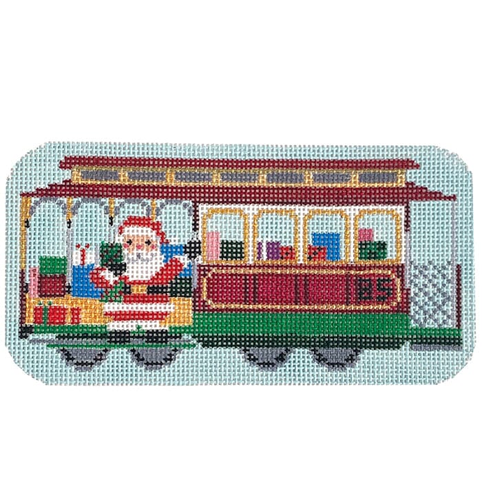 Cable Car Santa, Ornament #18