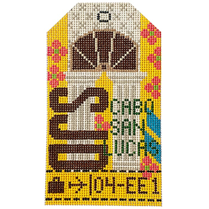 Cabo San Lucas SJD Retro Travel Tag