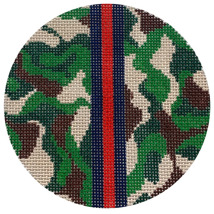 Camo 4" Round with Stripe