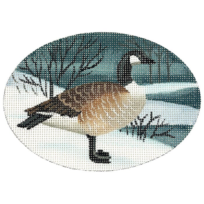 Canadian Goose Oval Ornament