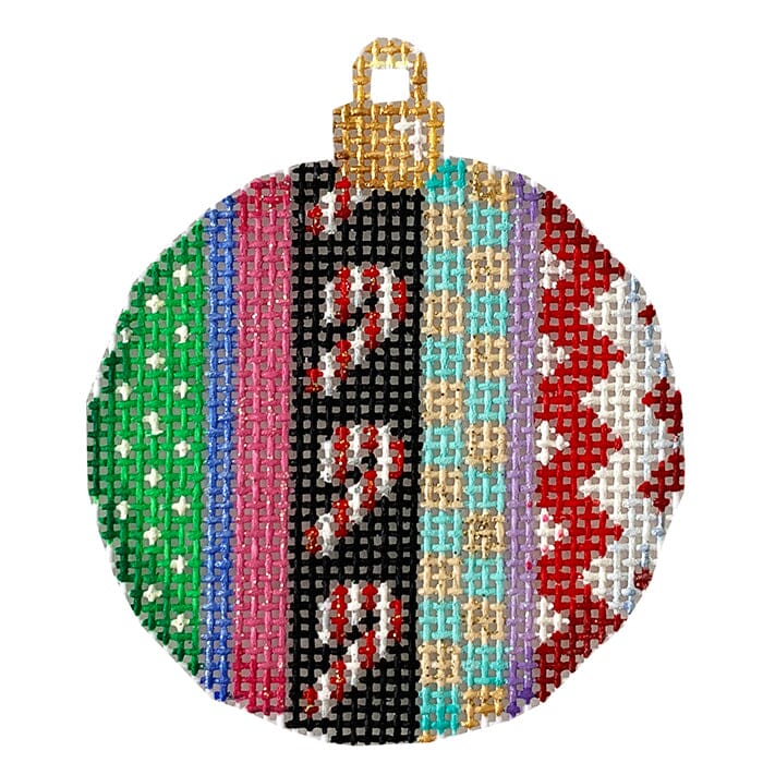 Candy Cane Patterns Mini Ball