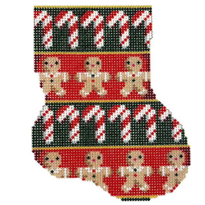 Candy Canes Cuff Mini Sock