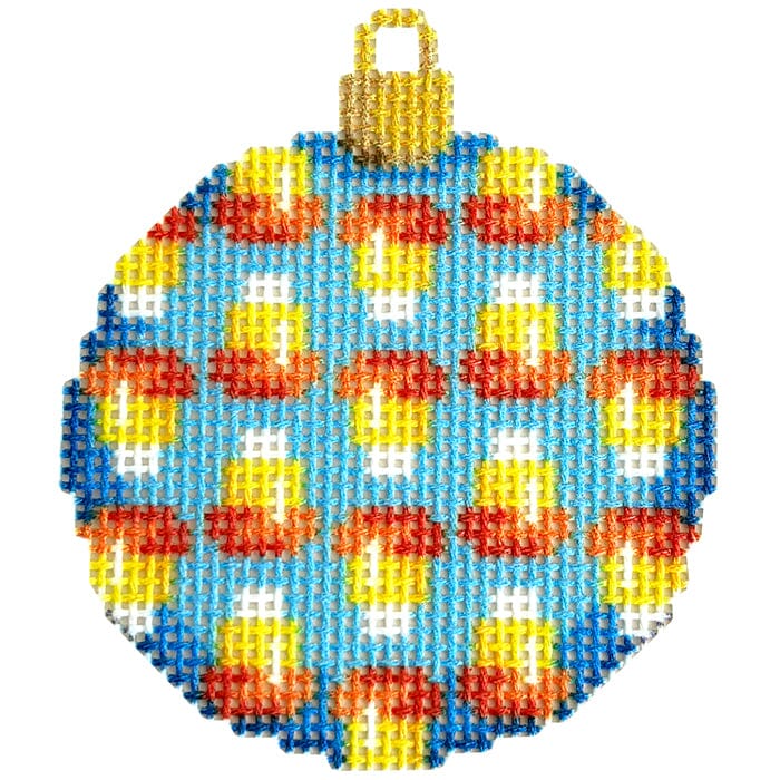 Candy Corn on Blue Mini Ball