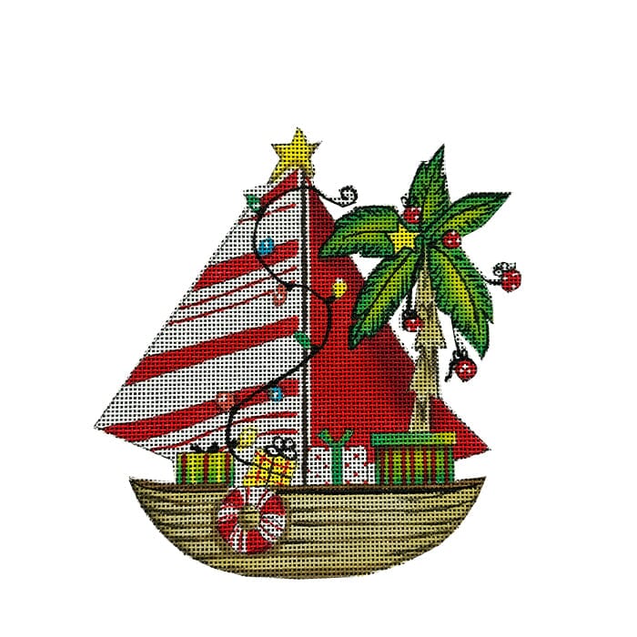 Candy Stripes Sailboat