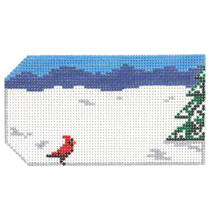 Cardinal Stocking Cuff Name Tag