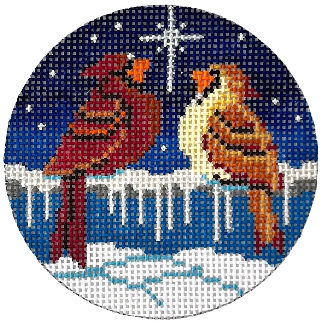 Cardinals and North Star 4" Round