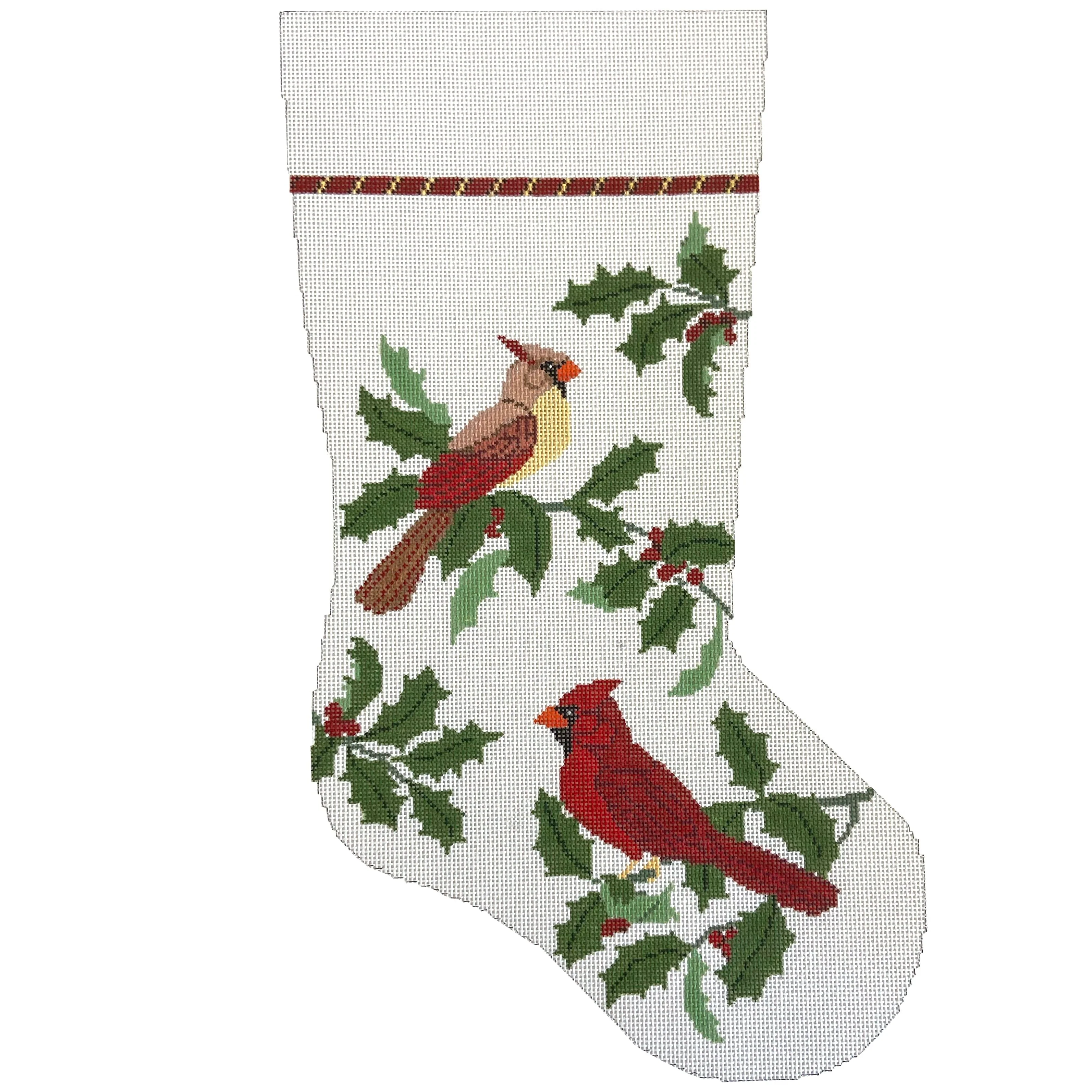 Cardinals in Holly, Stocking