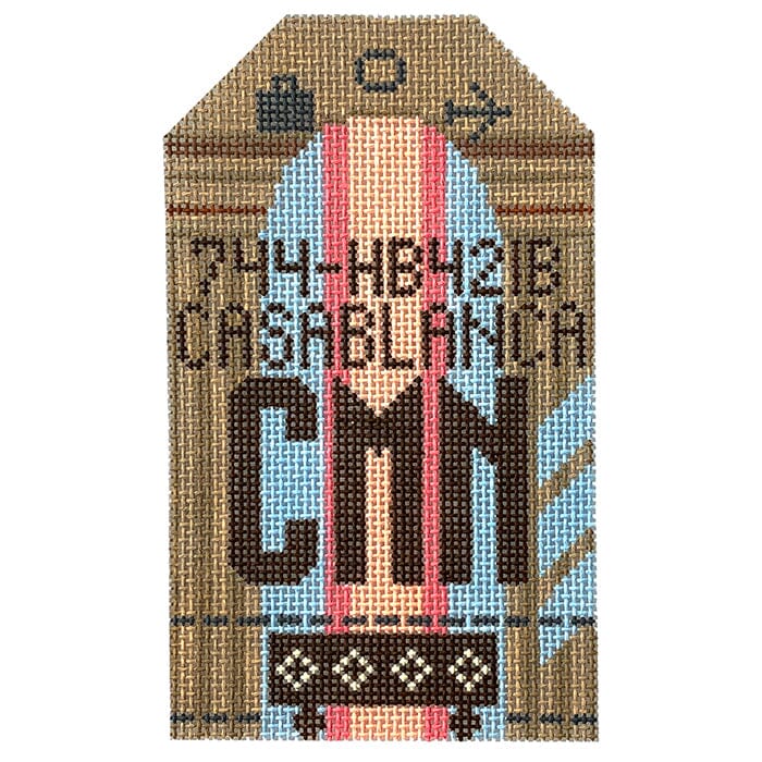 Casablanca CMN Retro Travel Tag