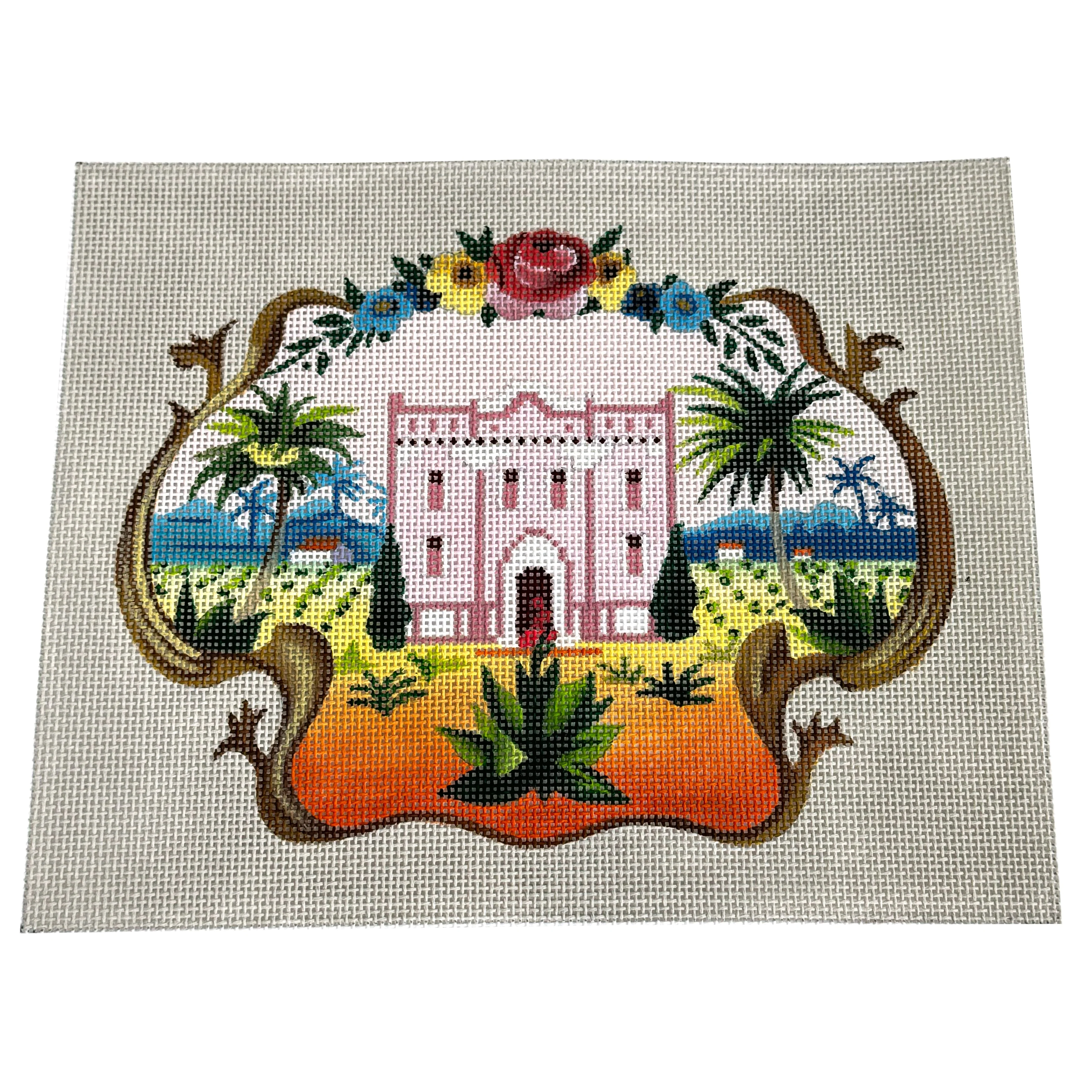 Castle with Floral Border