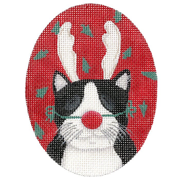 Cat with Red Nose