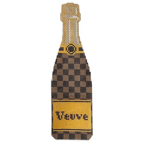 Champagne Bottle - Louis Check