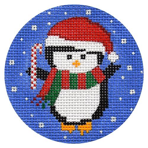 Penguin with Candy Cane Ornament