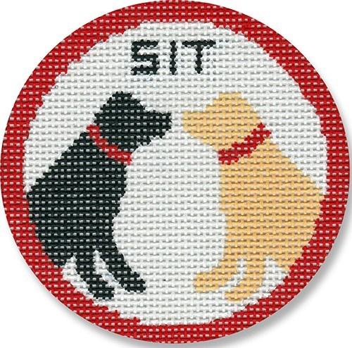 SIT Round - Black & Yellow Lab