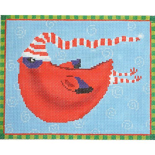Red Bird with Cap