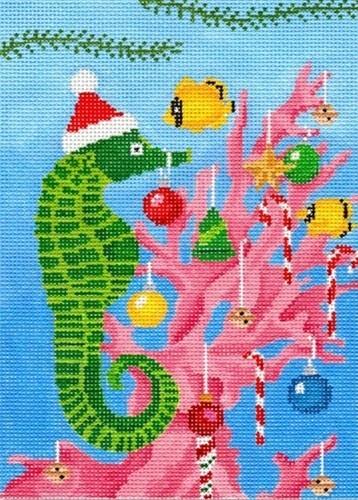 Seahorse Decorating Tree Pillow