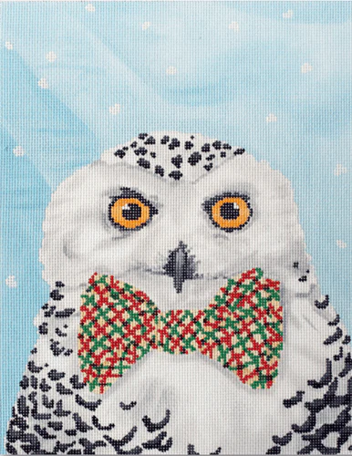 Snowy Owl Bow Tie Pillow