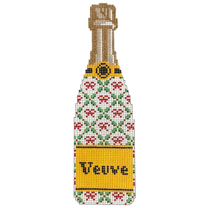 Champagne Bottle - Holiday Trellis