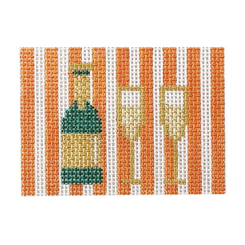 Champagne with Stripes - Orange