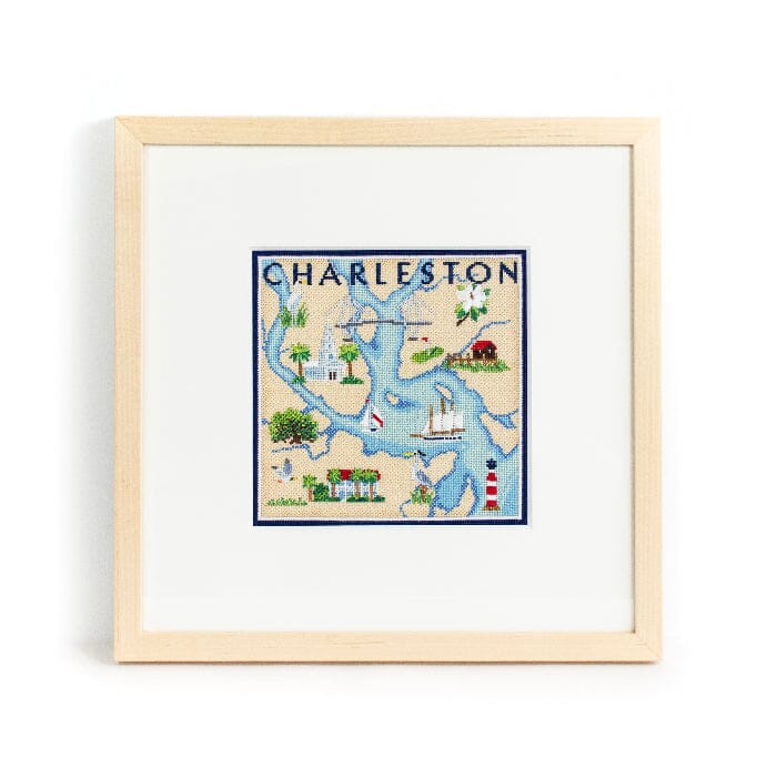 Charleston Map on 18 with Stitch Guide