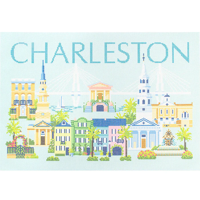 Charleston Travel Pillow Canvas