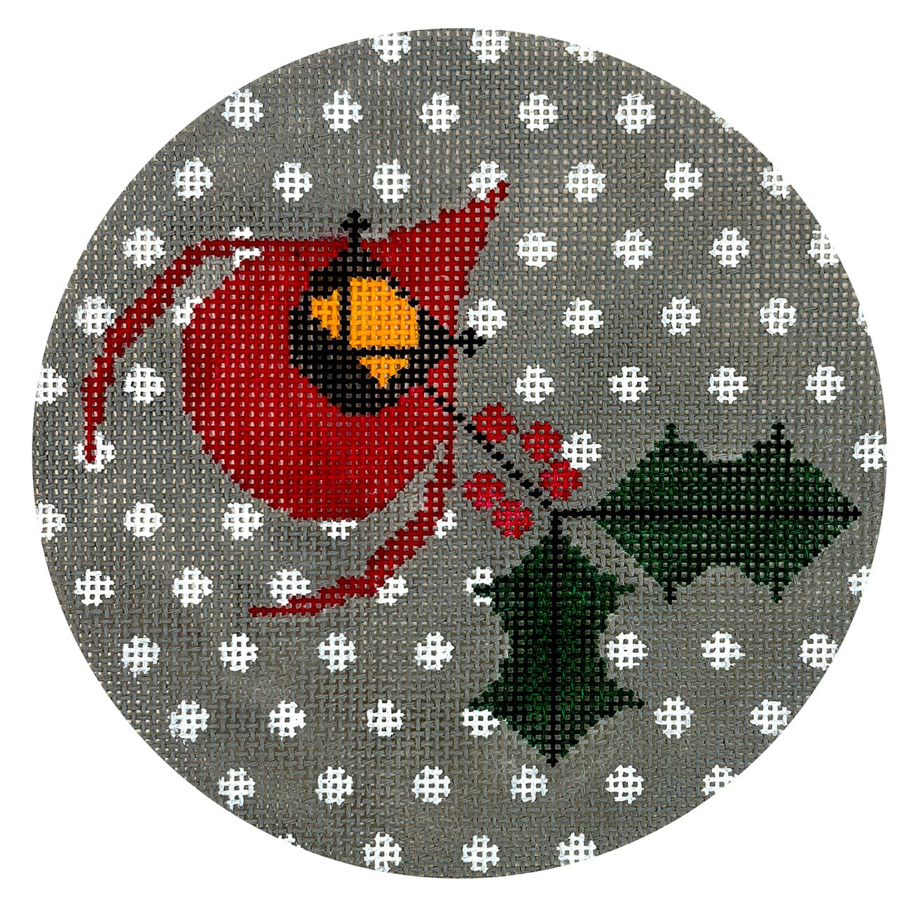 Charley's Cardinal w/ Holly Ornament