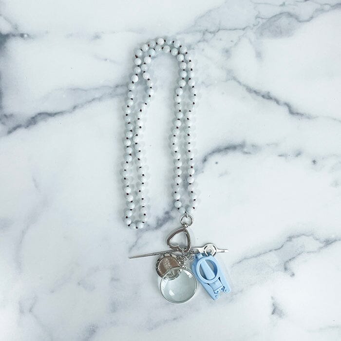UP UP Chatelaine Gemstones Necklace - Pastel Blue
