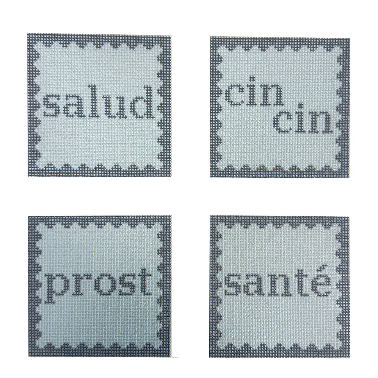Cheers Coasters Blue Set