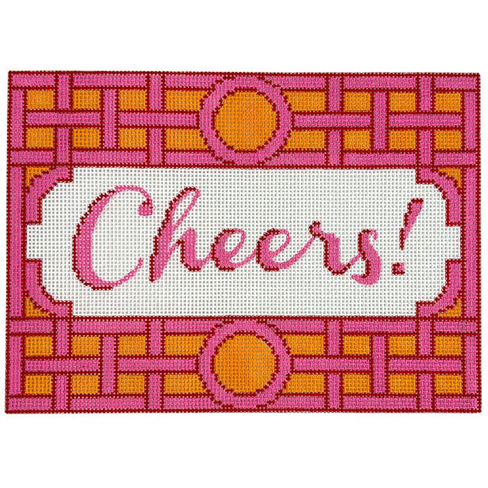 Cheers! Trellis Border - Pinks & Tangerine