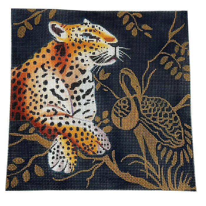 Leopard with Golden Bird