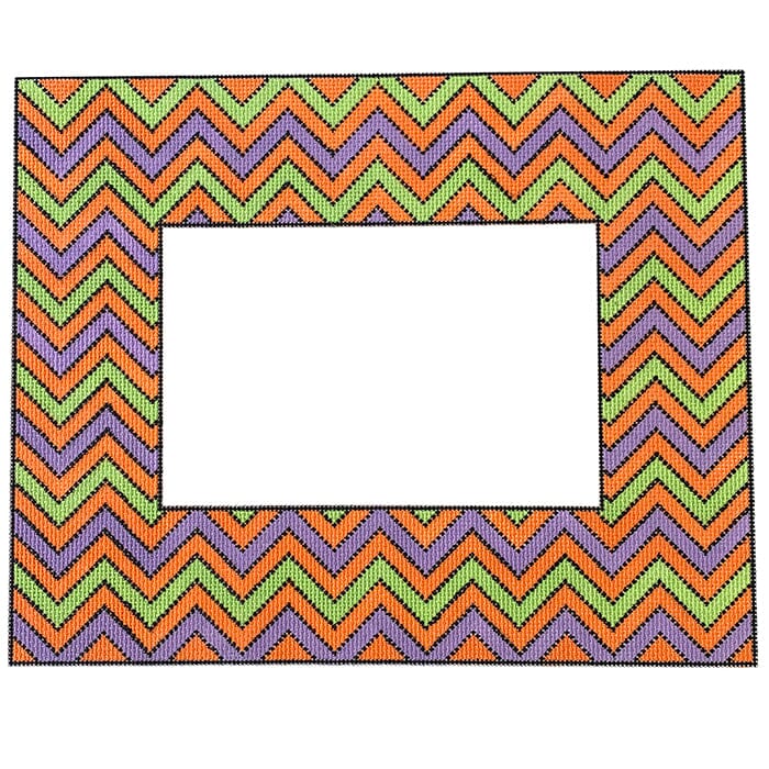 Chevron Halloween Frame