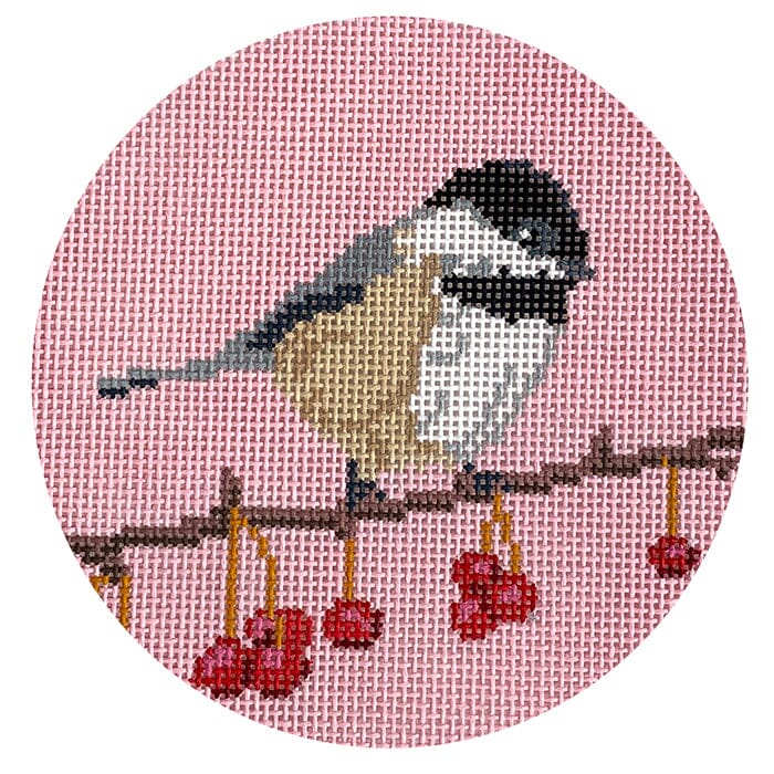 Chickadee on Branch Ornament