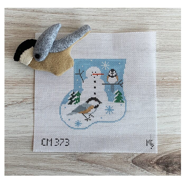 Chickadee, Snowman Mini Sock w/Chickadee Insert