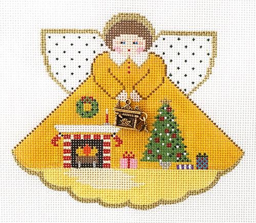 Christmas Fireplace Angel