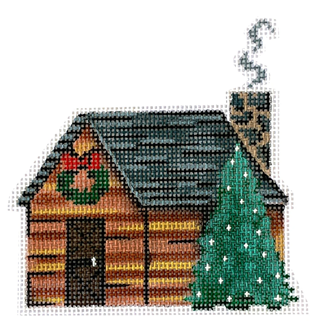 Christmas Log Cabin Ornament