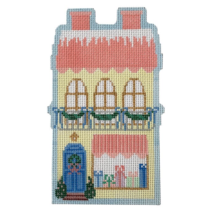 Christmas Village Yellow Shop on 13