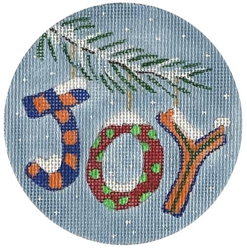 Christmas Words - Joy in Blue & Orange