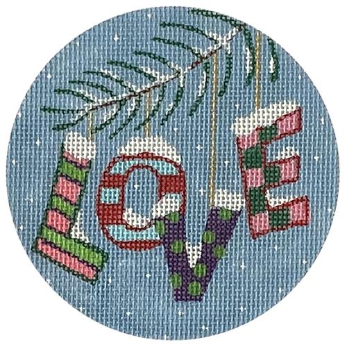 Christmas Words - Love in Pinks