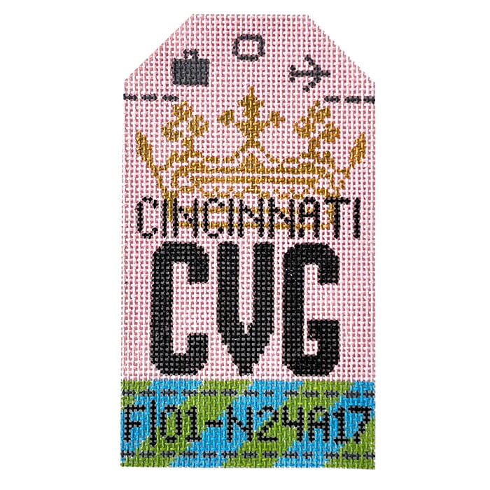 Cincinnati CVG Retro Travel Tag