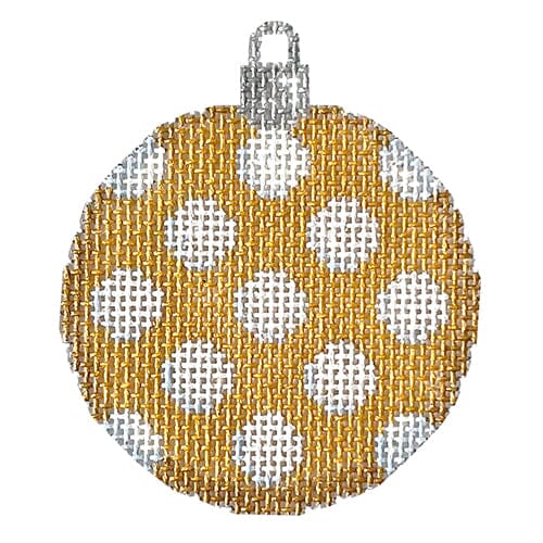 Coin Dot Mini Ball Gold White
