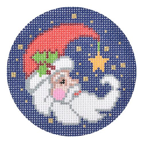 Santa Crescent 3" Round