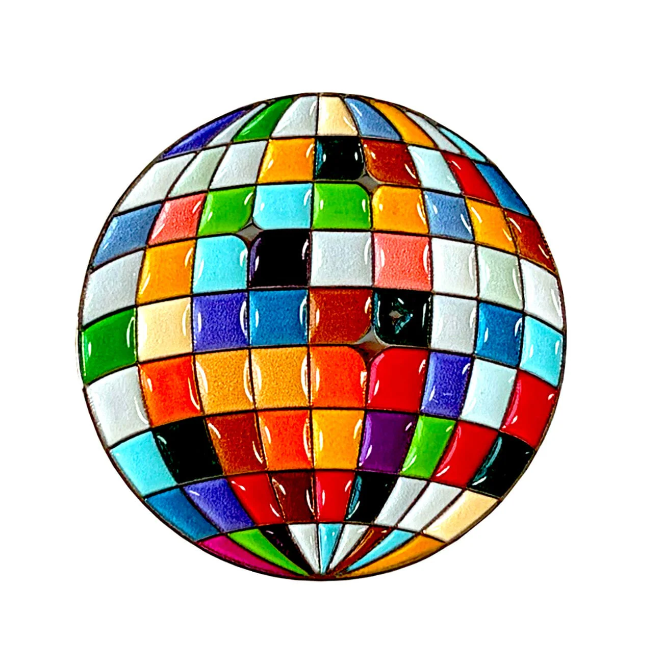Colorful Disco Ball Needle Minder - Image 2